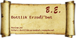 Bottlik Erzsébet névjegykártya