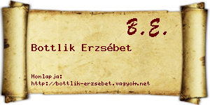 Bottlik Erzsébet névjegykártya